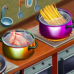 Скачать взлом Cooking Team: Restaurant Games  [МОД Бесконечные деньги] - полная версия apk на Андроид