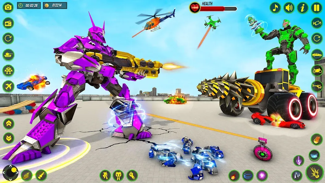 Bull Robot Car Game:Robot Game  [МОД Mega Pack] Screenshot 5