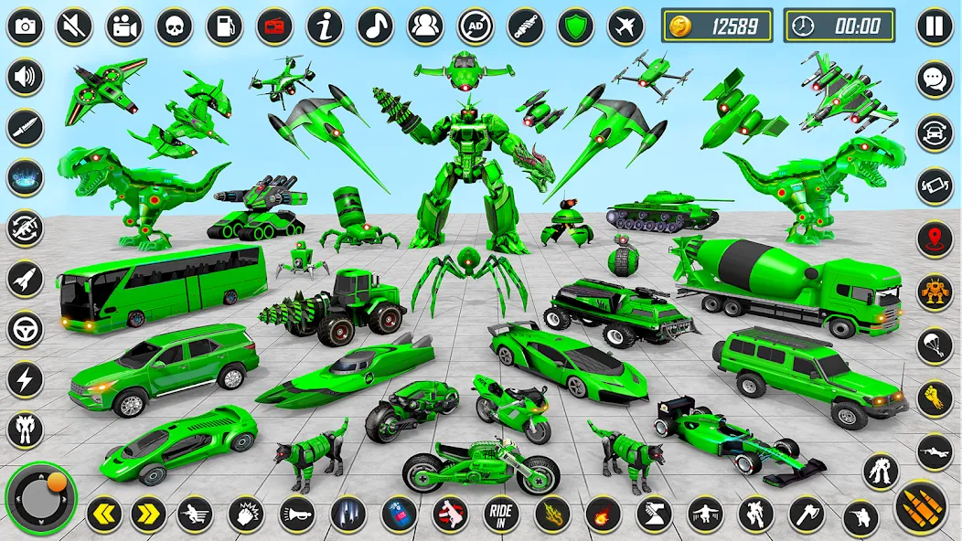 Dino Robot - Car Robot Games (Дино Робот)  [МОД Бесконечные деньги] Screenshot 1