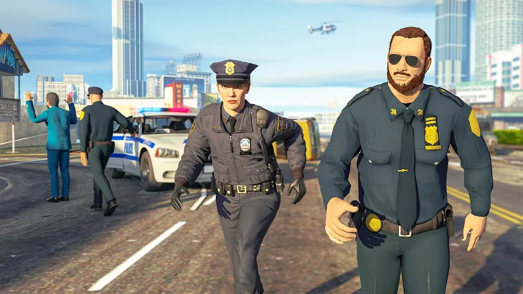 Police Simulator Job Cop Game  [МОД Бесконечные монеты] Screenshot 5