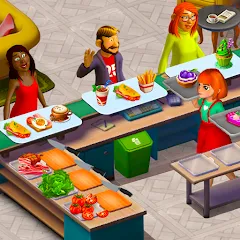 Взломанная Cooking Cup: Fun Cafe Games (Кукинг Кап)  [МОД Все открыто] - стабильная версия apk на Андроид