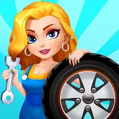 Скачать взломанную Car Fix Inc - Mechanic Garage (Кар Фикс Инк)  [МОД Все открыто] - полная версия apk на Андроид