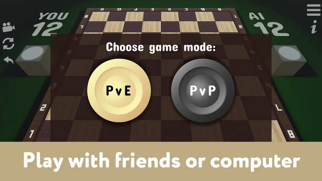 Checkers for two - Draughts  [МОД Бесконечные монеты] Screenshot 2