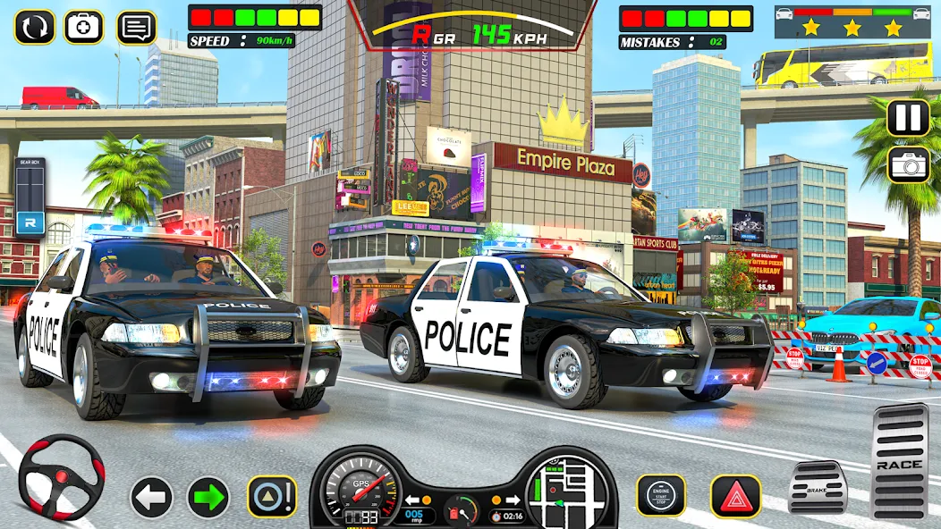 Police Car Chase Car Games  [МОД Бесконечные деньги] Screenshot 3