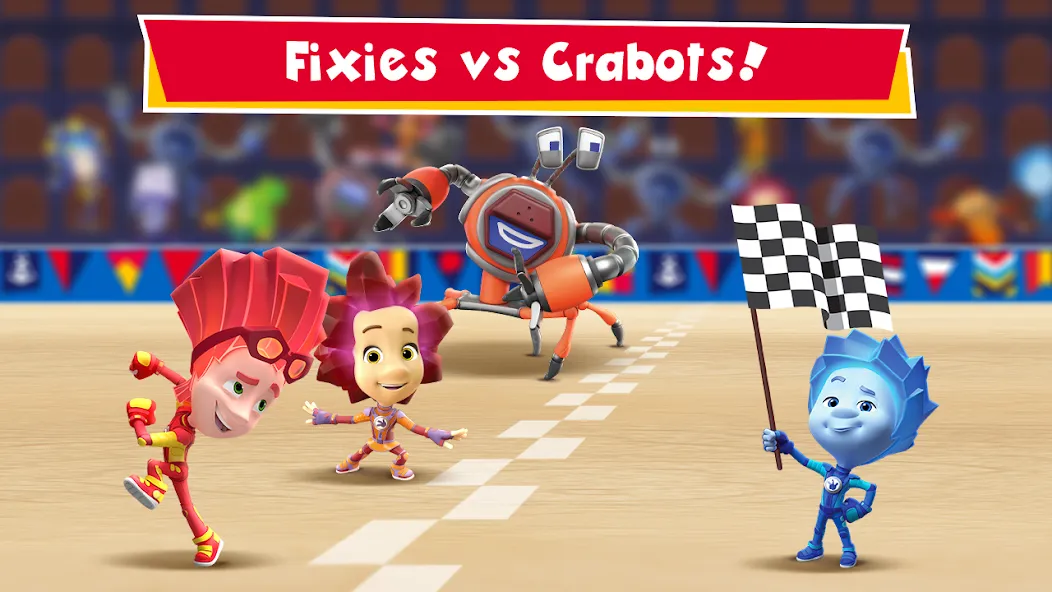 Fixies vs Crabots: Cool Game!  [МОД Unlimited Money] Screenshot 1