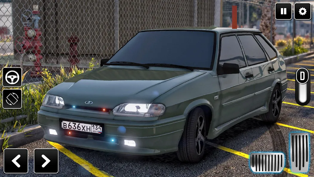 2114 Car Driving: Lada sedan  [МОД Много монет] Screenshot 1