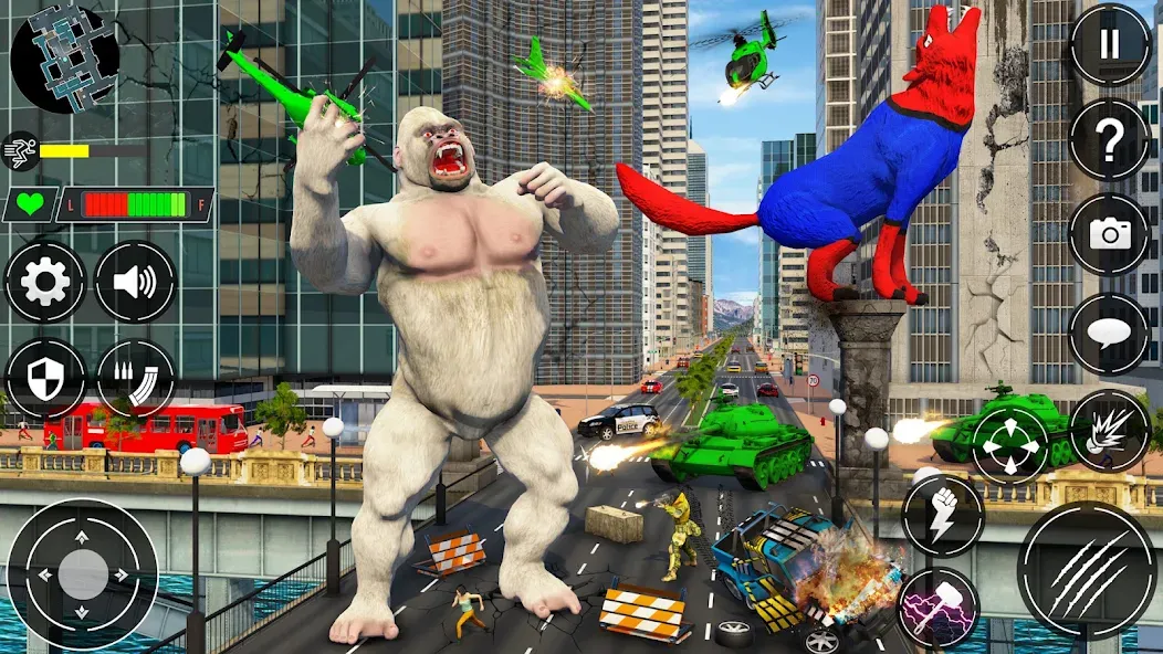 Giant Gorilla Bigfoot Monster (Энгри Горилла)  [МОД Unlimited Money] Screenshot 4