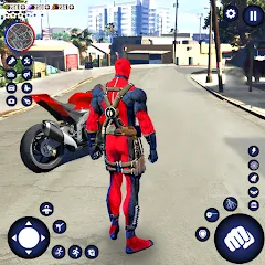 Взломанная Miami Rope Hero Spider Game 2  [МОД Меню] - полная версия apk на Андроид