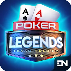 Взломанная Poker Legends - Texas Hold'em (Покер Легенды)  [МОД Unlocked] - последняя версия apk на Андроид