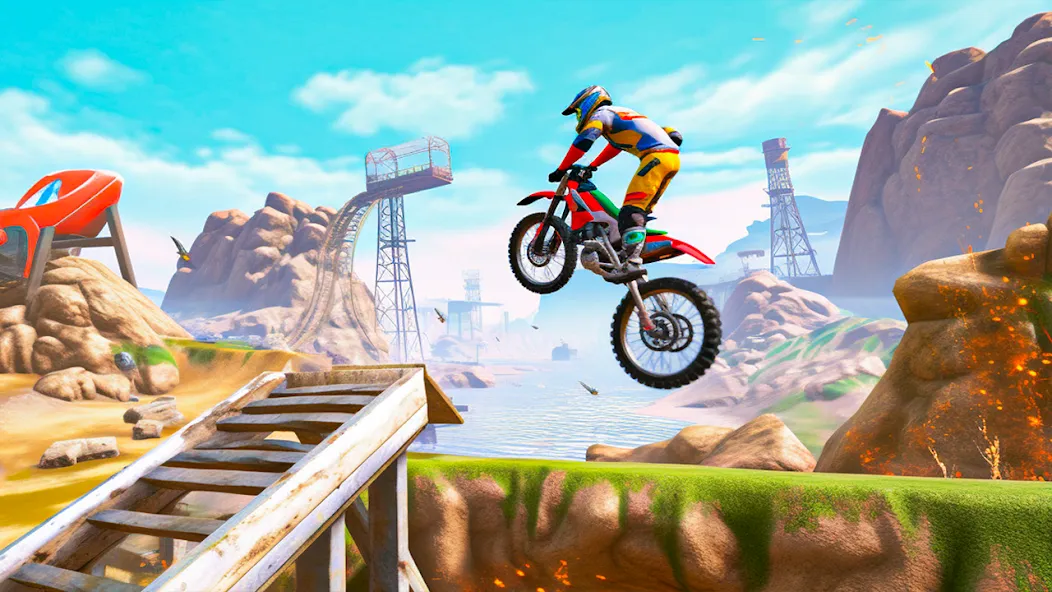 Ultimate Bike Stunt: Bike Game (Ультимейт Байк Стант)  [МОД Все открыто] Screenshot 4