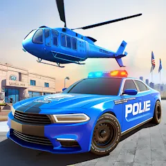 Взломанная US Police Car Transporter Game (Полицейский транспорт игры)  [МОД Menu] - последняя версия apk на Андроид