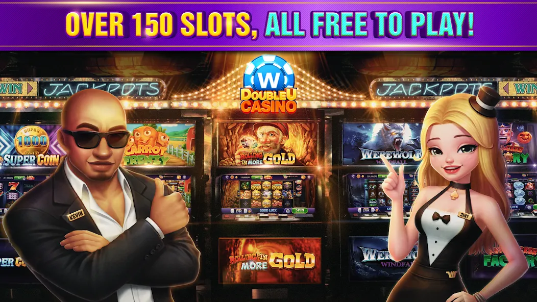 DoubleU Casino™ - Vegas Slots (ДаблЮ Казино)  [МОД Все открыто] Screenshot 5