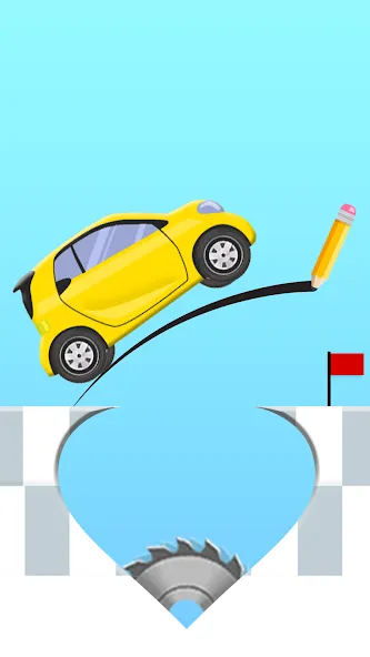 Draw 2 Bridge: Draw Save Car (Дроу 2 Бридж)  [МОД Много монет] Screenshot 1