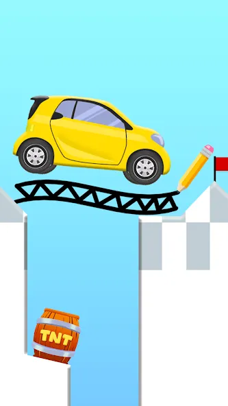 Draw 2 Bridge: Draw Save Car (Дроу 2 Бридж)  [МОД Много монет] Screenshot 3