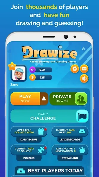 Drawize - Draw and Guess (Дравизе)  [МОД Menu] Screenshot 1