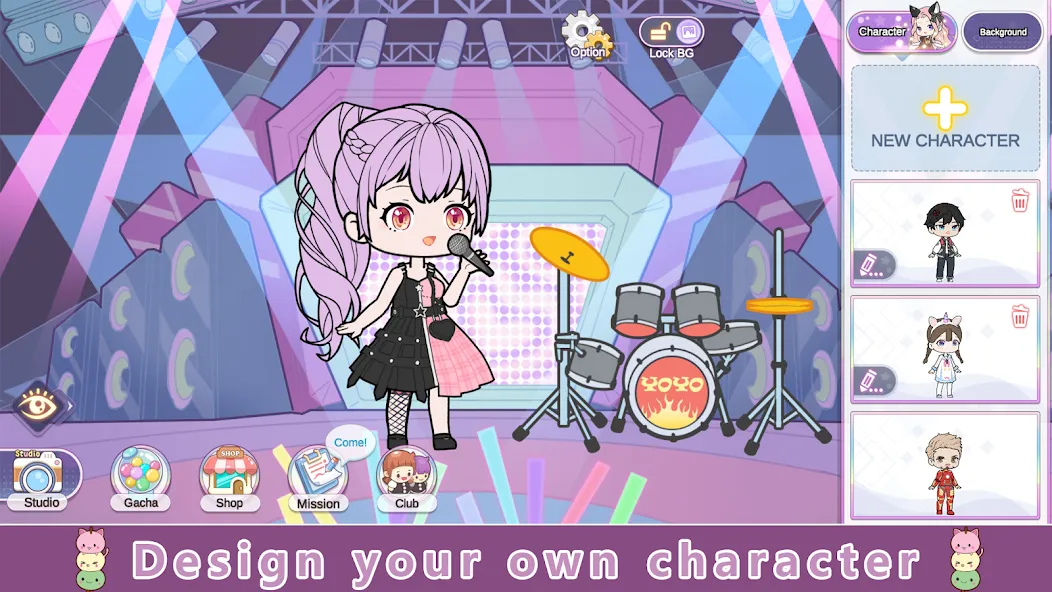 YOYO Doll Anime Dress Up Game (ЙОЙО)  [МОД Все открыто] Screenshot 1