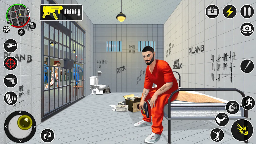 Grand Jailbreak Prison Escape (Гранд Побег из тюрьмы)  [МОД Бесконечные монеты] Screenshot 3