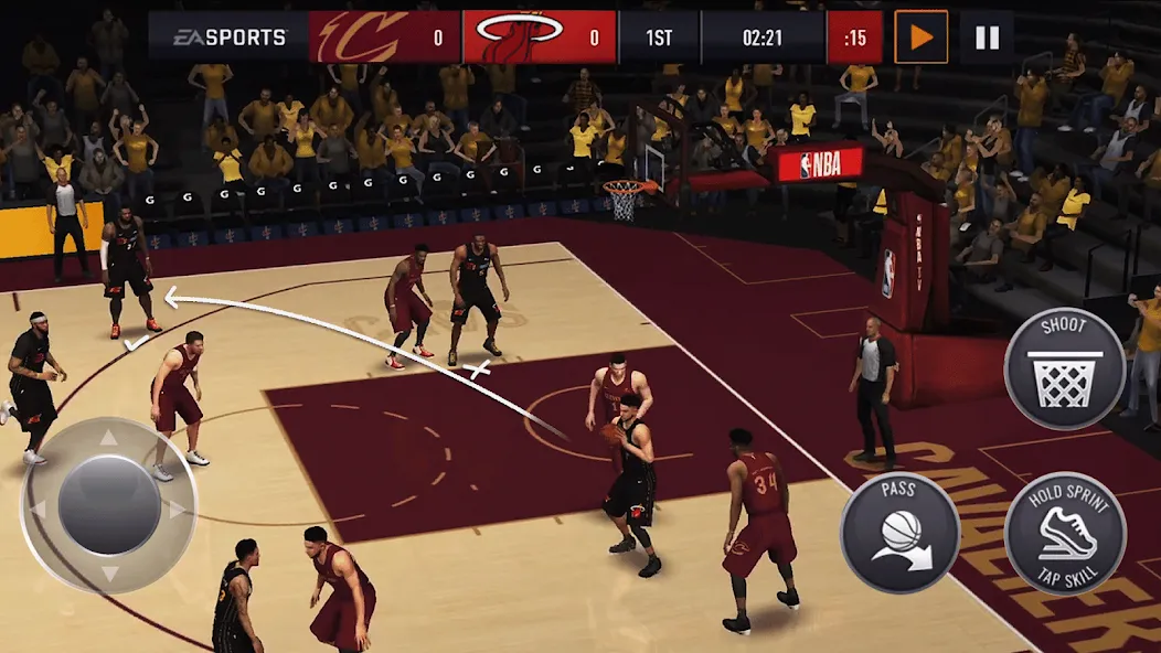 NBA LIVE Mobile Basketball (НБА Лайв Мобайл)  [МОД Много денег] Screenshot 1