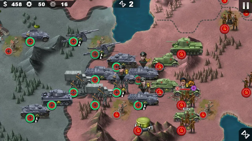 World Conqueror 4-WW2 Strategy (Ворлд Конкерор 4)  [МОД Меню] Screenshot 1