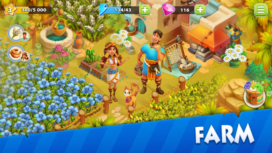 Nile Valley: Farm Adventure (Ниловская долина)  [МОД Много монет] Screenshot 2