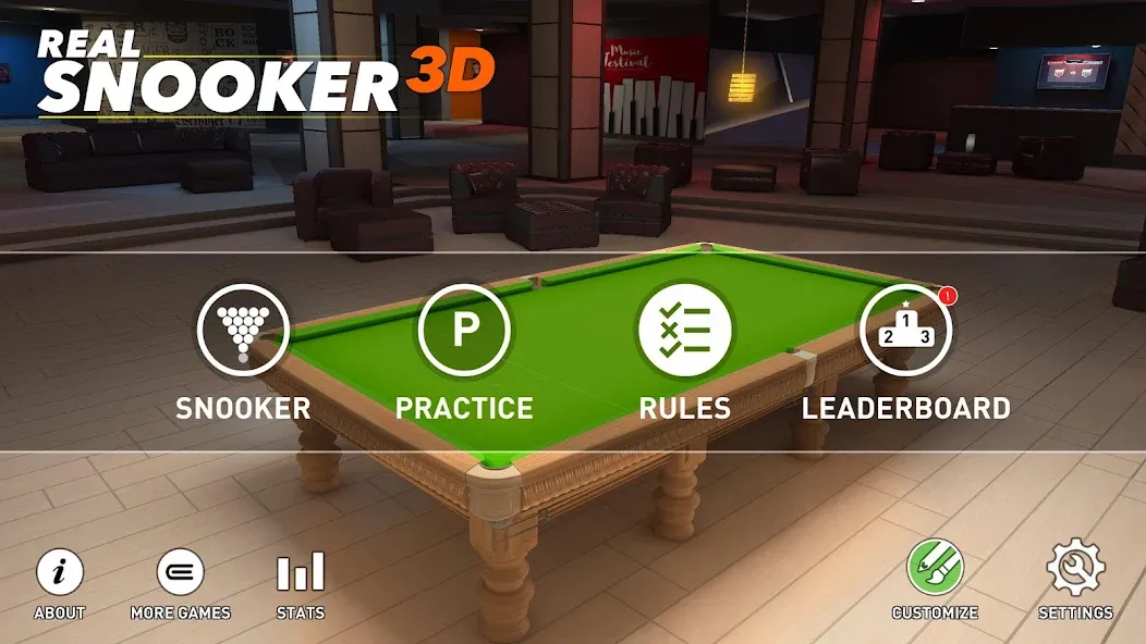 Real Snooker 3D (Реал Снукер 3D)  [МОД Menu] Screenshot 5