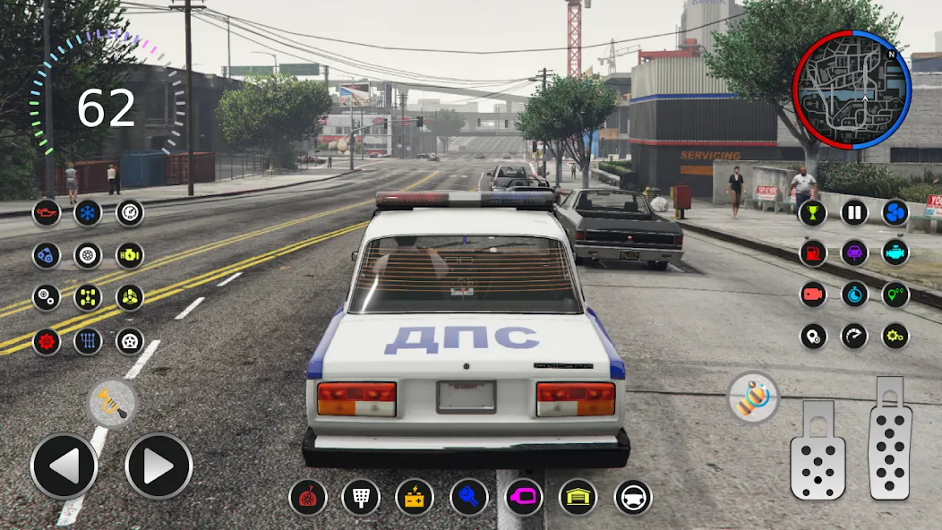 Police Car Riders: VAZ 2107  [МОД Menu] Screenshot 2