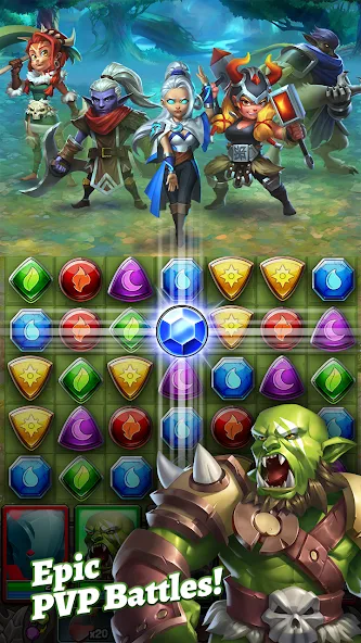 Dragon Strike: Puzzle RPG (Драгон Страйк)  [МОД Бесконечные монеты] Screenshot 3