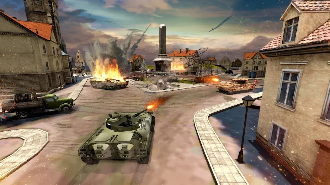 Tank Battle Army Games 2023  [МОД Unlimited Money] Screenshot 3