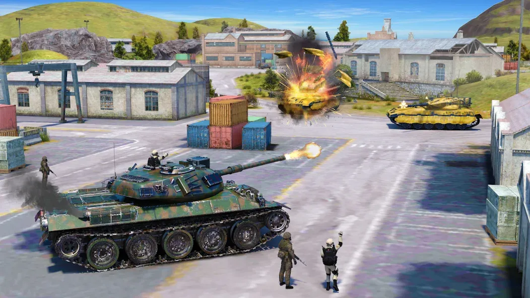 Tank Battle Army Games 2023  [МОД Unlimited Money] Screenshot 4