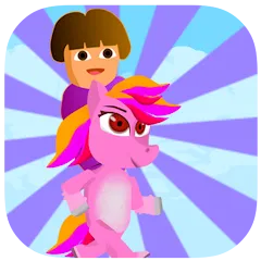 Dora Riding Pony Escape Jungle