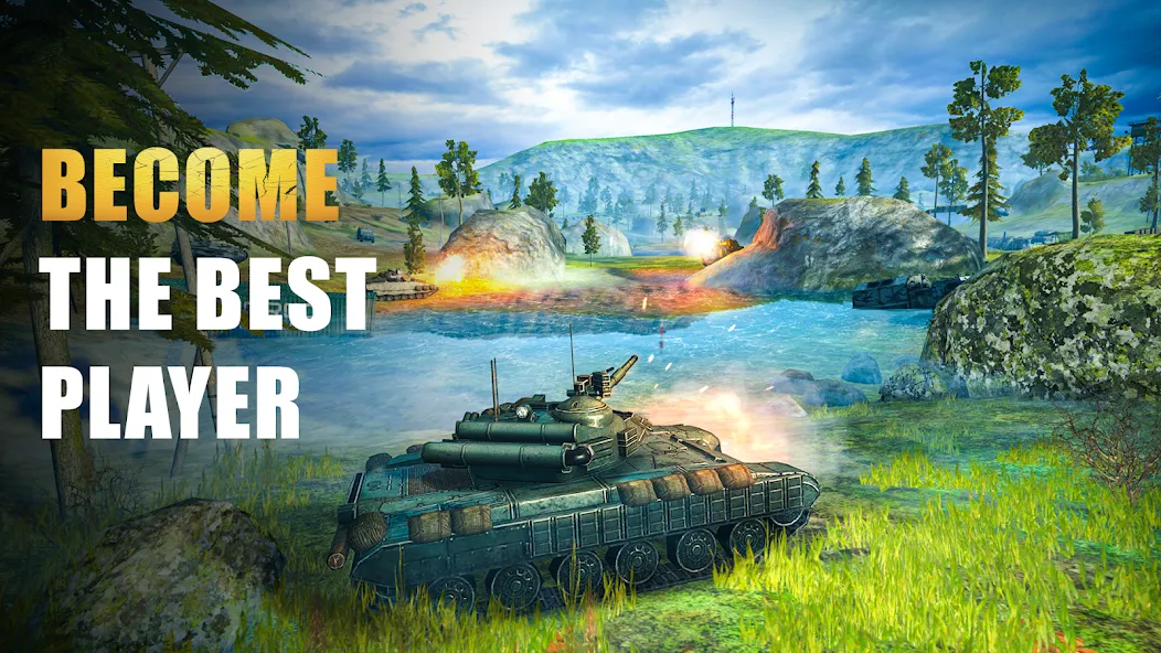 Tank Force: Tank games blitz  [МОД Menu] Screenshot 2