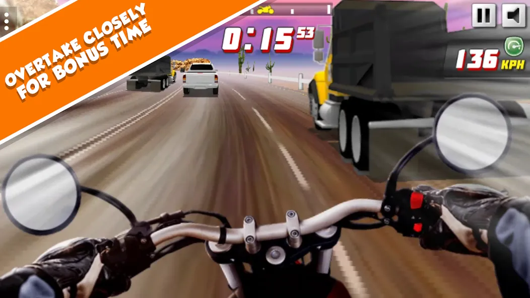 Highway Rider Extreme - 3D Mot (Хайвей Райдер Экстрим)  [МОД Menu] Screenshot 3