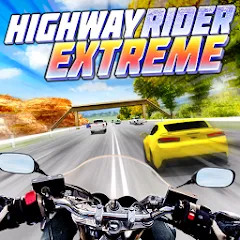 Взломанная Highway Rider Extreme - 3D Mot (Хайвей Райдер Экстрим)  [МОД Menu] - полная версия apk на Андроид