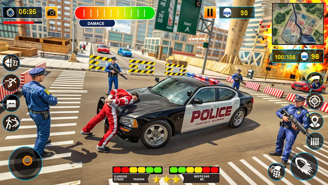 US Police Shooting Crime City  [МОД Много монет] Screenshot 3