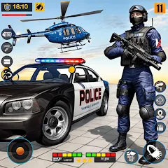 Взломанная US Police Shooting Crime City  [МОД Много монет] - последняя версия apk на Андроид