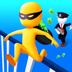 Взломанная Thief Run Race 3D: Fun Race  [МОД Много монет] - последняя версия apk на Андроид