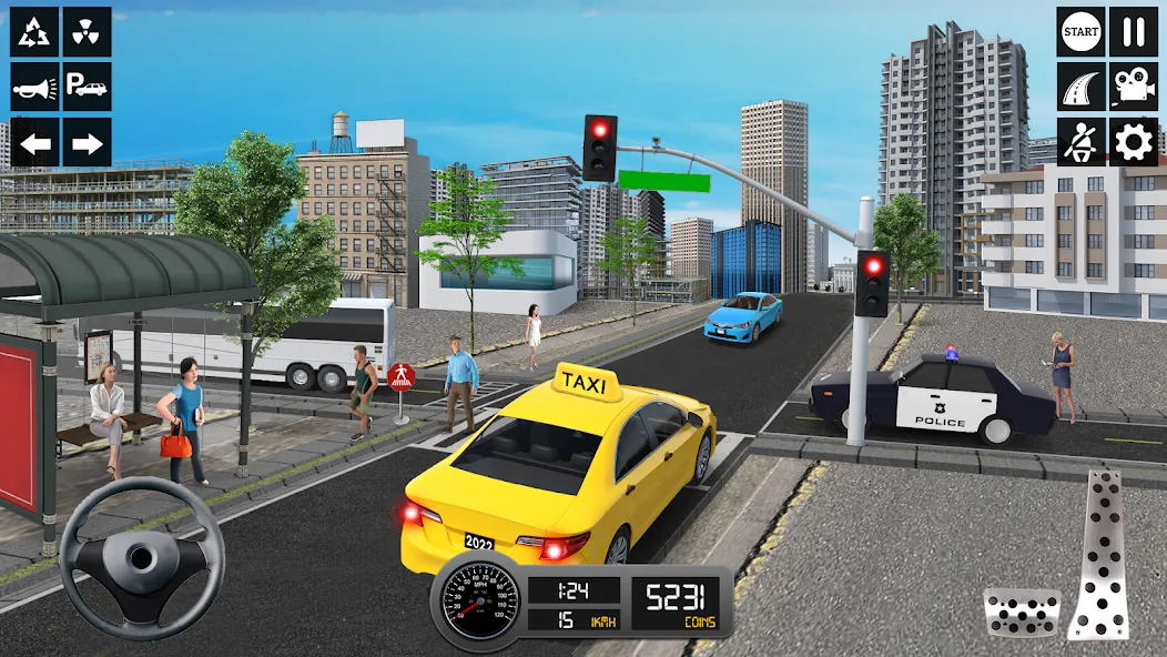 Taxi Simulator 3d Taxi Sim  [МОД Mega Pack] Screenshot 3