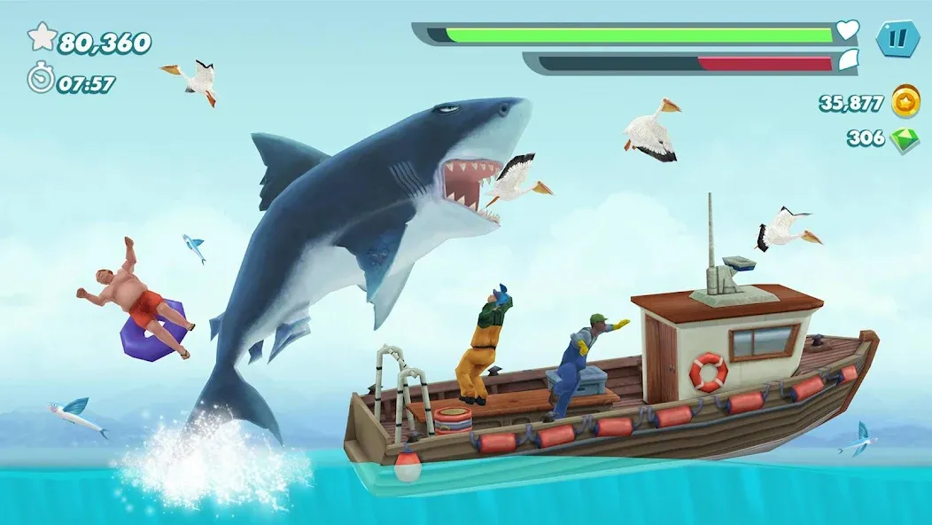 Hungry Shark Evolution (Хангри Шарк Эволюшн)  [МОД Много монет] Screenshot 5