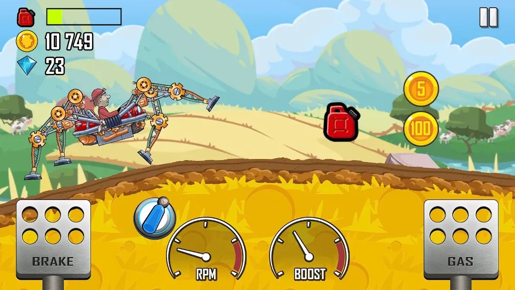 Hill Climb Racing (Хилл Клайм Рейсинг)  [МОД Бесконечные монеты] Screenshot 2