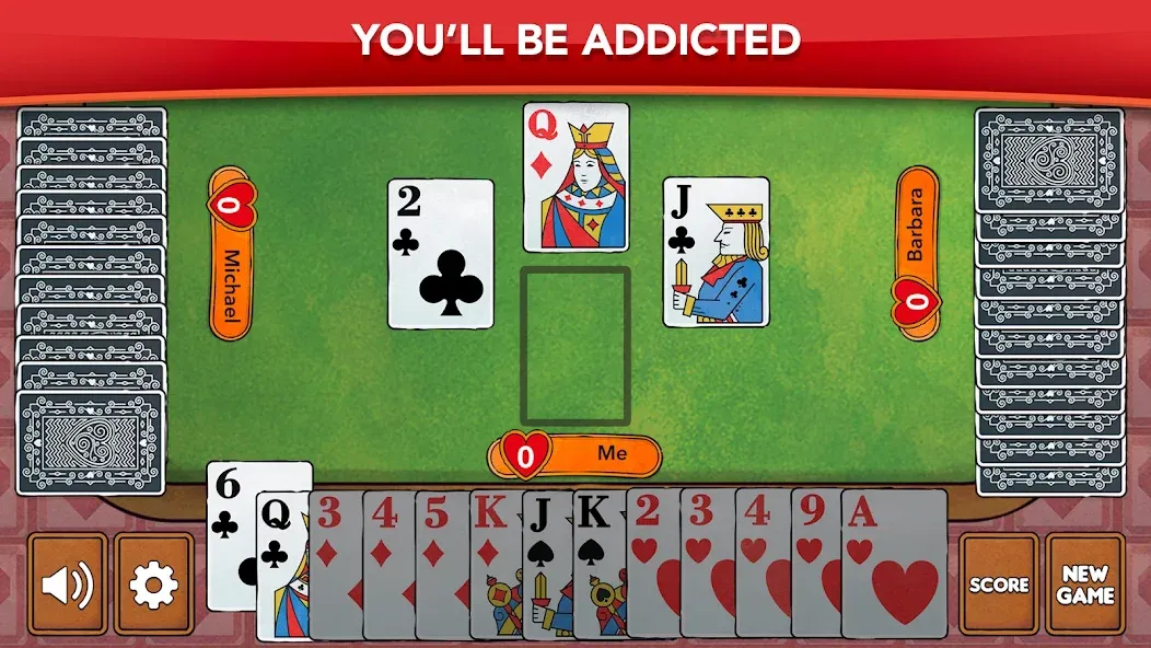 Hearts - Card Game Classic (Хартс)  [МОД Меню] Screenshot 5