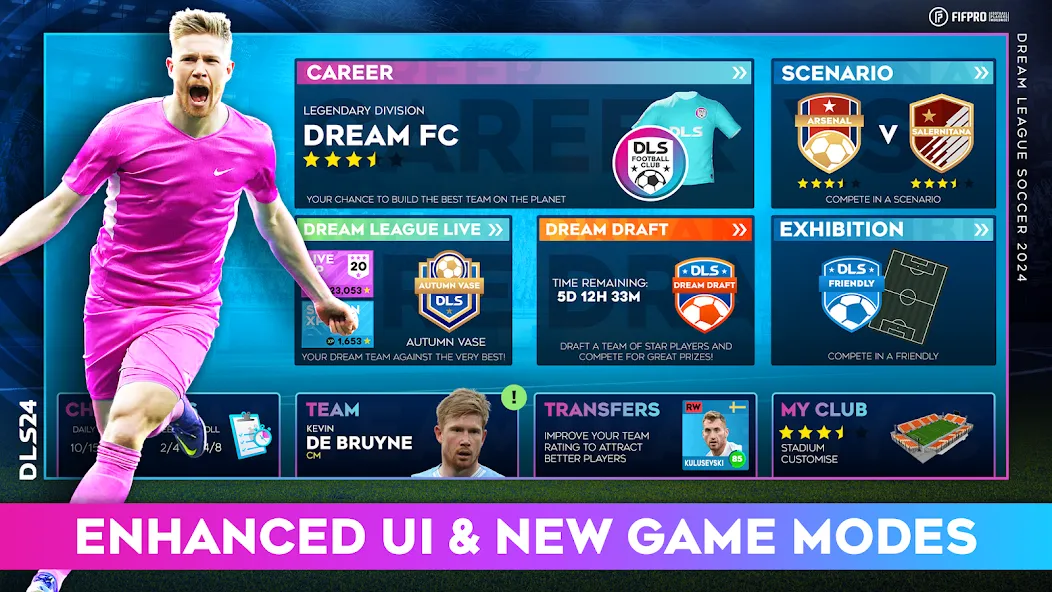 Dream League Soccer 2024 (Дрим Лиг Соккер 2023)  [МОД Unlocked] Screenshot 1