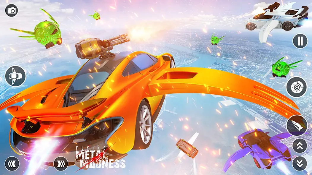 Flying Car Robot Shooting Game  [МОД Mega Pack] Screenshot 3