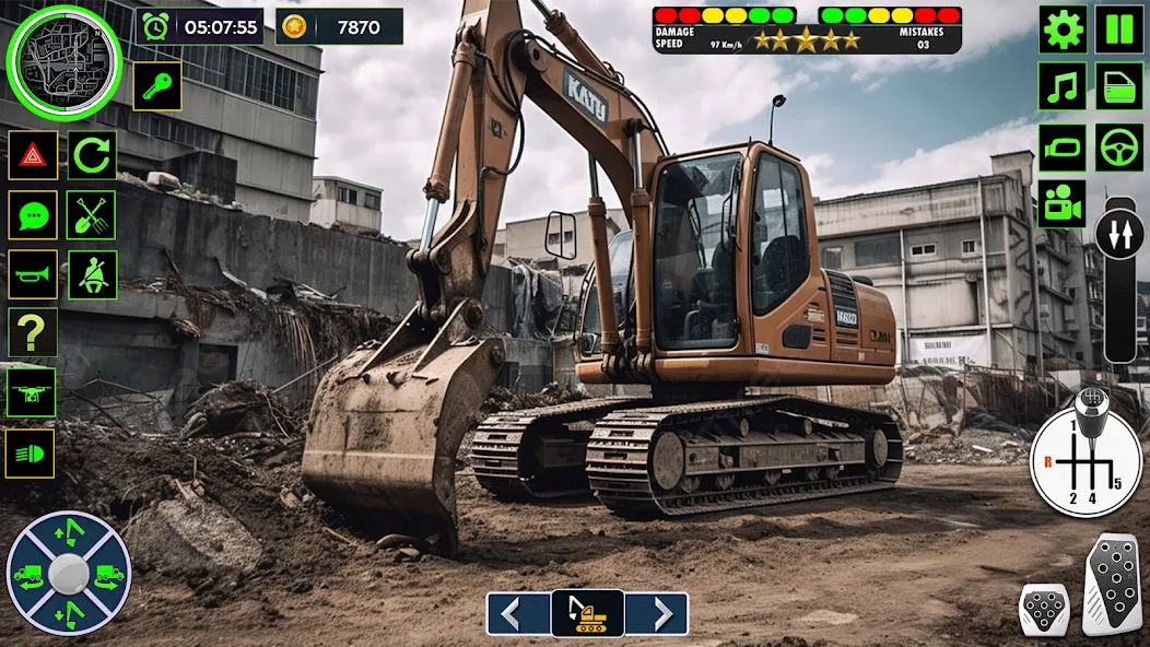 Real Road Construction Games (Реал Роад Конструкшн Геймс)  [МОД Unlocked] Screenshot 2