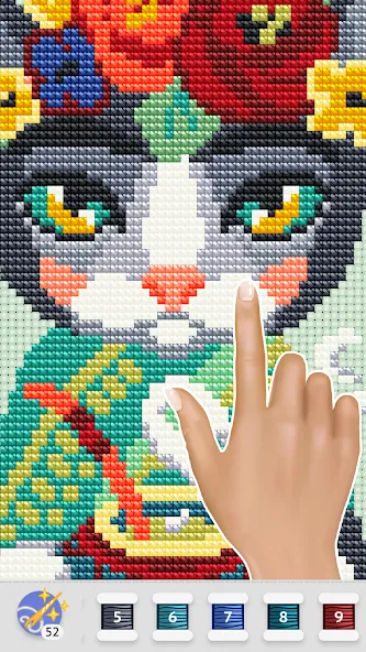 Cross Stitch Club (Кросс Стич Клуб)  [МОД Много денег] Screenshot 3