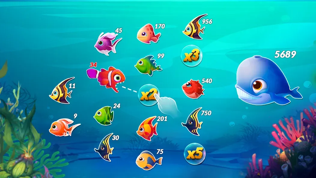 Big Eat Fish Games Shark Games  [МОД Бесконечные деньги] Screenshot 3