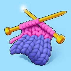 Взломанная Cozy Knitting: Sorting games (Кози Ниттинг)  [МОД Все открыто] - последняя версия apk на Андроид