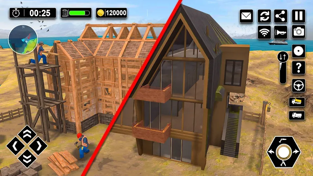 Wood House Construction Game  [МОД Меню] Screenshot 4