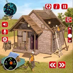 Взломанная Wood House Construction Game  [МОД Меню] - полная версия apk на Андроид