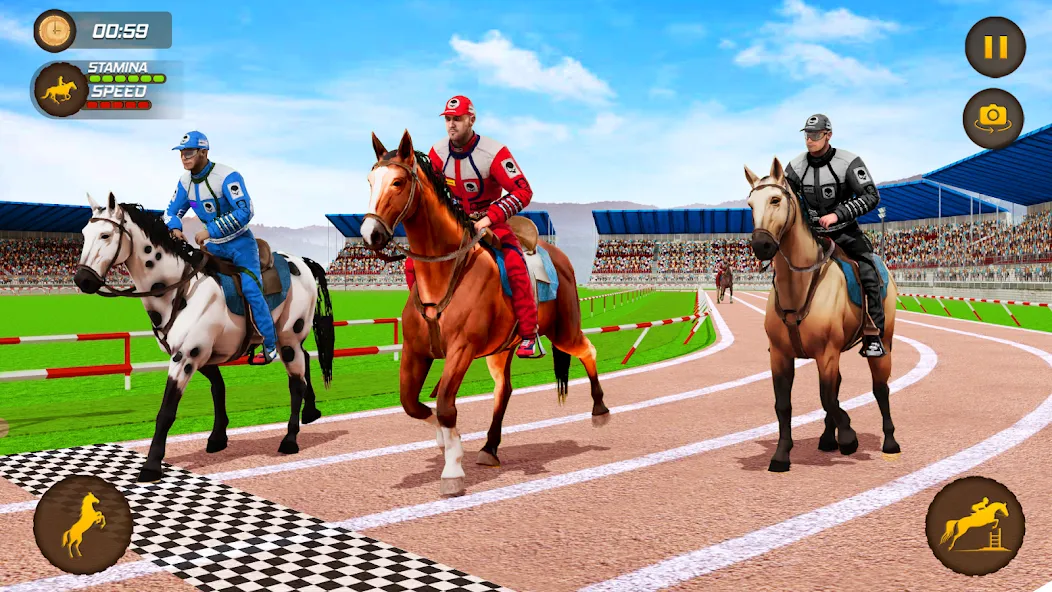 Horse Racing Game: Horse Games  [МОД Меню] Screenshot 2