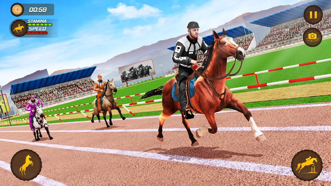 Horse Racing Game: Horse Games  [МОД Меню] Screenshot 4